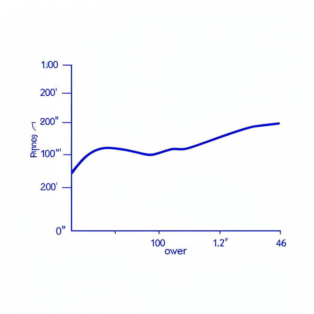 Minimal line drawing of a blood pressure chart grid showing a systolic reading of 100 over a diastolic reading of 46, in navy and white